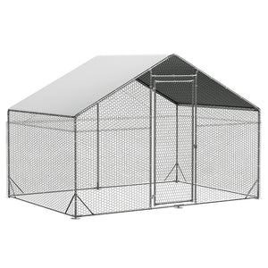 Pawz 200x300x194cm Large Metal Walk-in Chicken Coop Cage-1996005445810130944