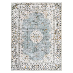 Marlow Floor Rug Short Pile Washable Vintage Carpet Soft Plush Non Slip 160x120-1996005378323779584