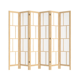 Levede 6 Panel Room Divider 170cm Freestanding Screen-1996005597903982592