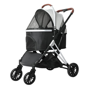 PaWz 4 Wheels Pet Stroller Dog Cat Pram-1973193719968567296