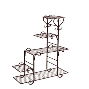 Levede Plant Stand Outdoor Indoor Metal Bronze-1973193773064261632