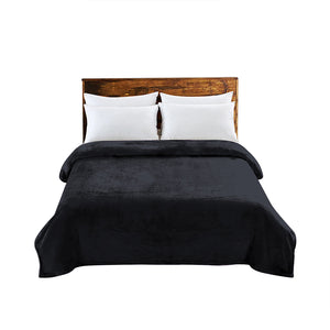 DreamZ 320GSM 220x160cm Ultra Soft Mink Dark Grey Single-1973194036126814208