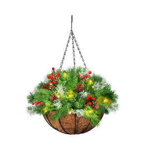 Santaco Christmas Hanging Basket Ornaments 25CM-1973193790126690304