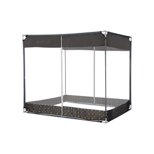 Dreamz Mosquito Bed Nets Foldable Canopy Square Grey-1973193962177040384