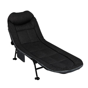 Levede Folding Camping Bed Camp Cots Black-1996005405930688512