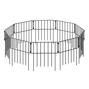 Mountview 10 Pcs Garden Fence Border Rustproof Metal-1996009992171425792