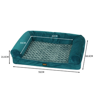 PaWz Pet Bed Sofa Dog Bedding Soft Warm L Blue Large-1973193625978408962