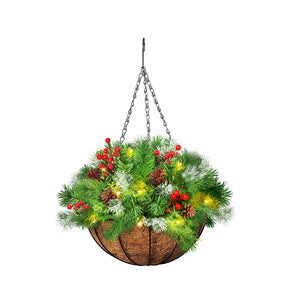 Santaco Christmas Hanging Basket Ornaments 30CM-1973193790336405504