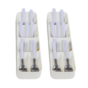 2x Cutlery Organiser Drying Tray Kitchen-1975420477635694593