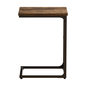 Levede C-shaped End Table Side Sofa Coffee Wood Overbed Laptop Table Industrial-1996005372577583105