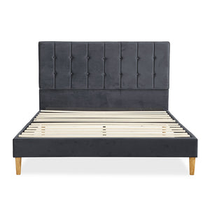 Levede Bed Frame Queen Size Mattress Grey-1973194030061850625