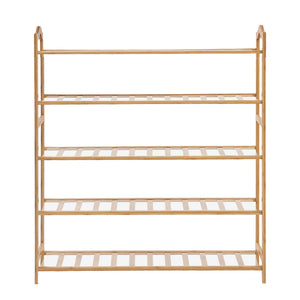 Levede Bamboo Shoe Rack Storage Wooden-1975420510481289217