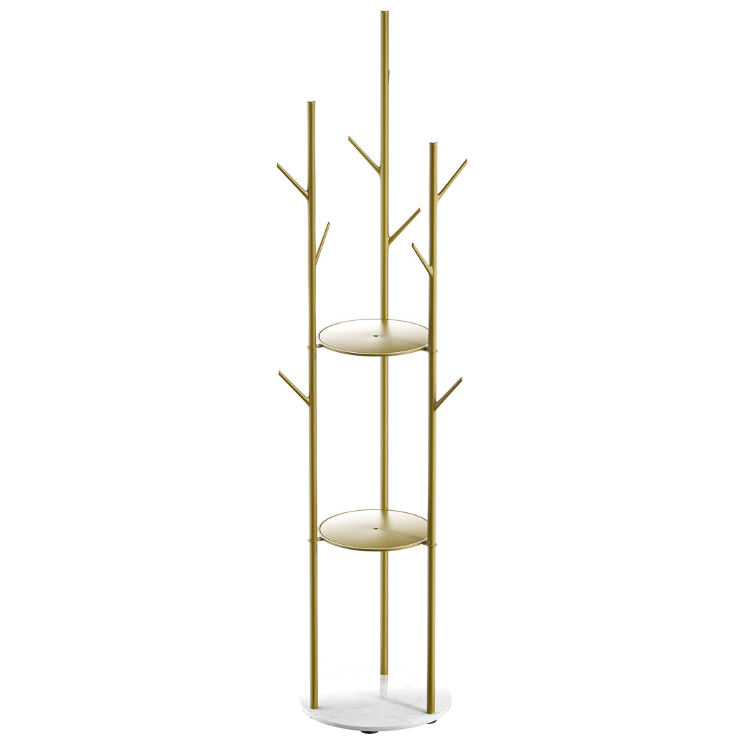 levede-coat-rack-clothes-stand-8-hook-organizer-gold-1973193820849967105