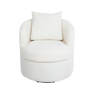Levede Fleece Swivel Chair-1996005367087239169