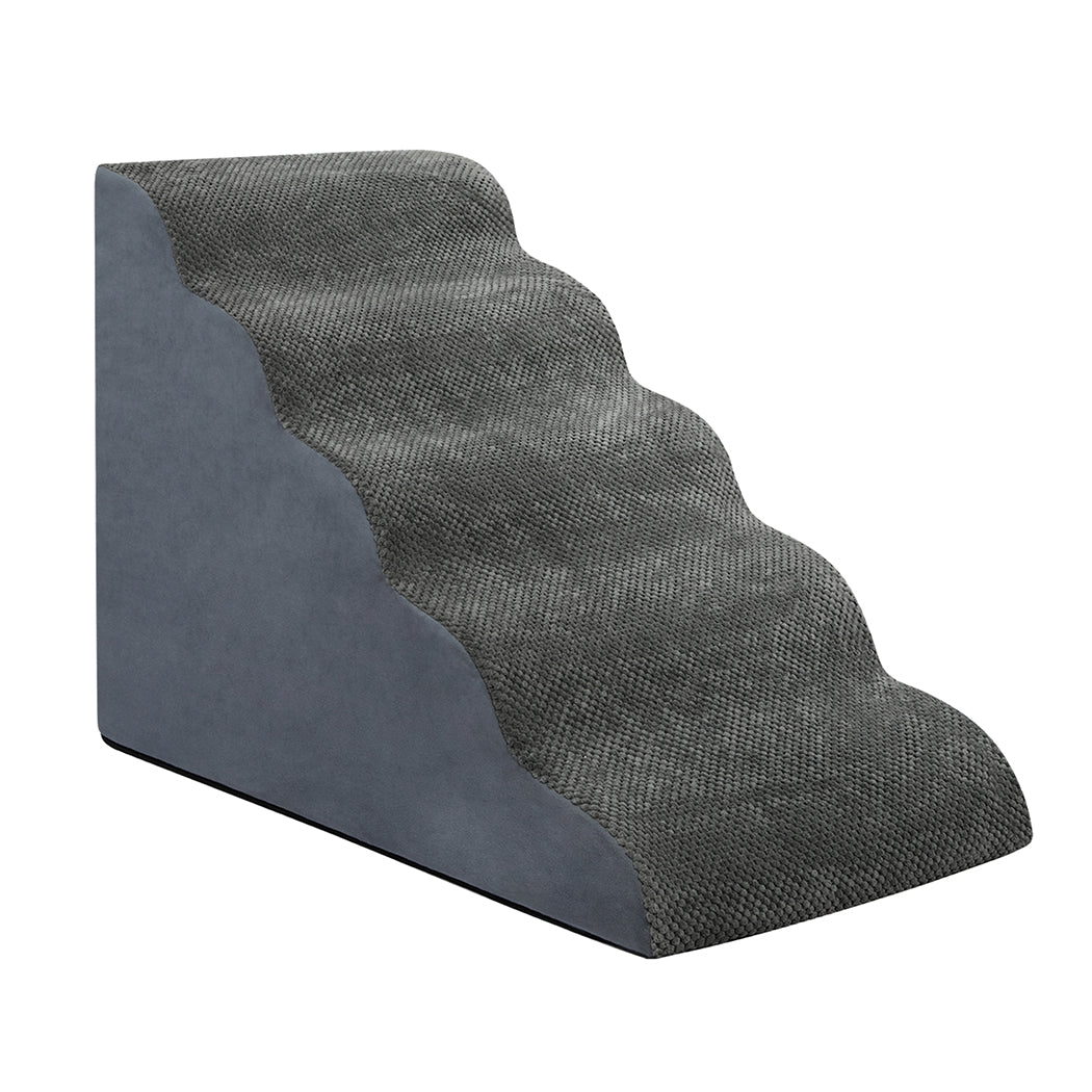 pawz-5-steps-pet-stairs-dog-ramp-high-density-foam-grey-1996005456799207425