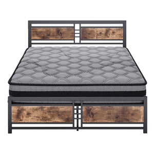 Metal Bed Frame Mattress Base Set Wood Queen-1975420522095316993