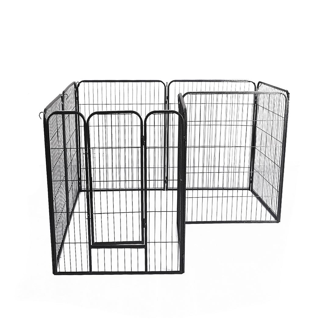 pawz-8-panel-pet-dog-playpen-puppy-exercise-black-4kg-chicken-1973193828286468097