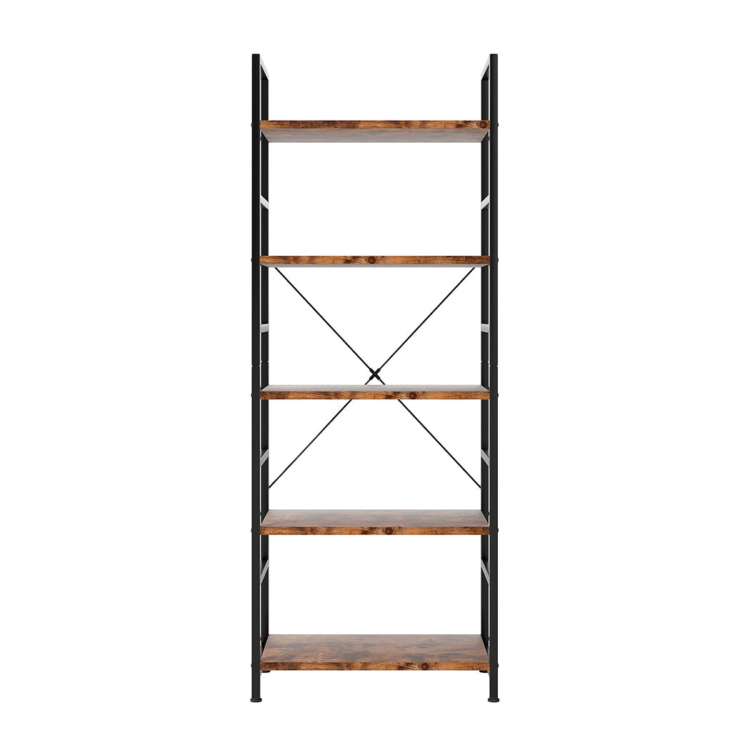 levede-5-tier-industrial-bookshelf-bookcase-157-5cm-1996005585740500993