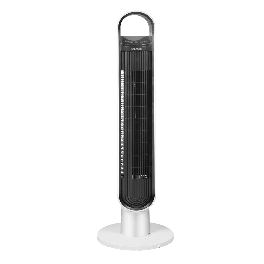 spector-tower-fan-portable-oscillating-white-1973193856379916289