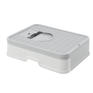 PaWz Foldable Cat Litter Box Tray Enclosed Grey-1975420460250304513