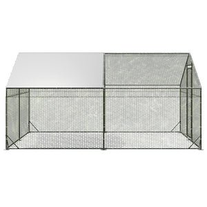 Pawz 400x300x194cm Large Metal Walk-in Chicken Coop Cage-1996005445990486017
