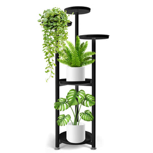 Levede Plant Stand Outdoor Indoor Flower Black Large-1973193773248811009