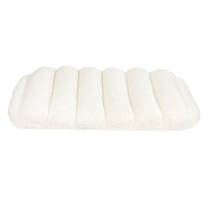 Pawz S Size Orthopedic Dog Bed with Sherpa Plush Removable Cover in White-1996005458921525249