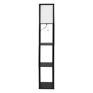 EMITTO Floor Lamp Storage Shelf LED Black-1973193956162408449
