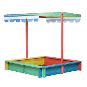 Bopeep Kids Wooden Sandbox 120X120CM-1996005399744090113
