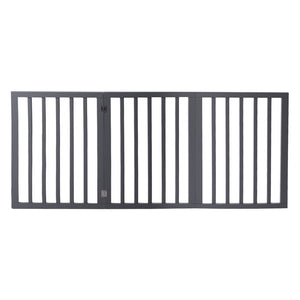 Wooden Pet Gate Dog Fence Retractable Grey 2000x 3MM-1975420451777810433