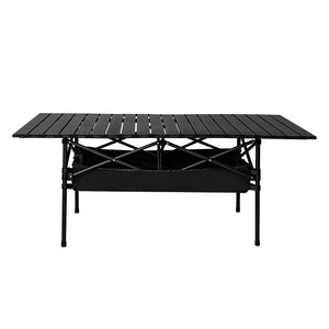 Levede Folding Camping Table Portable Black-1973194002169729025