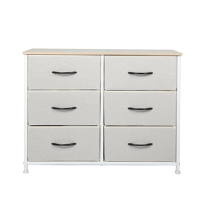 Levede Storage Cabinet Tower Chest Beige-1973194071895838721