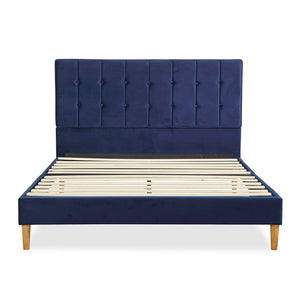 Levede Bed Frame Queen Size Mattress Blue-1973194029877301249