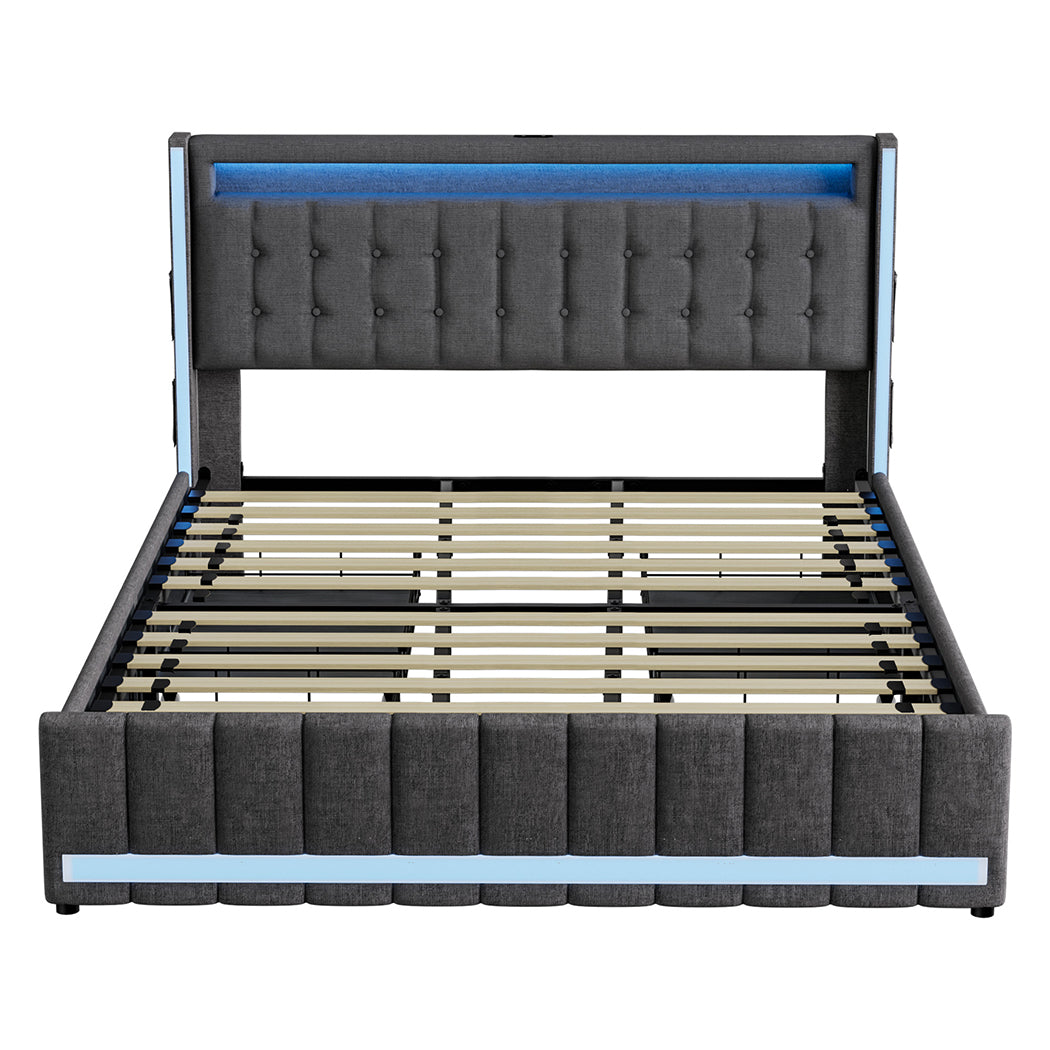 levede-king-bed-frame-fabric-storage-drawer-led-usb-1996005582930317313