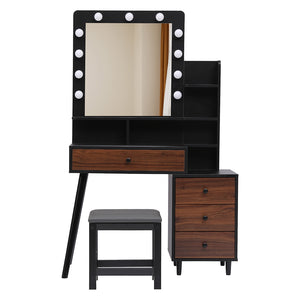 Levede Dressing Table Stool Set-1996005423320272897