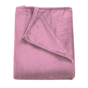 DreamZ 320GSM 220x240cm Ultra Soft Mink Pink Queen-1973194035397005313