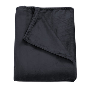 DreamZ 320GSM 220x240cm Ultra Soft Mink Dark Grey Queen-1973194034860134401