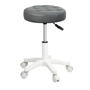 Levede 4x Rolling Bar Stool Swivel Salon SPA Chair Grey-1996005467909918721
