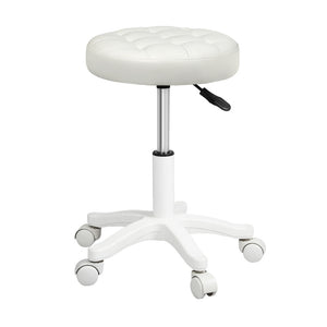Levede 4x Rolling Bar Stool Swivel Salon SPA Chair Beige-1996005583987281921
