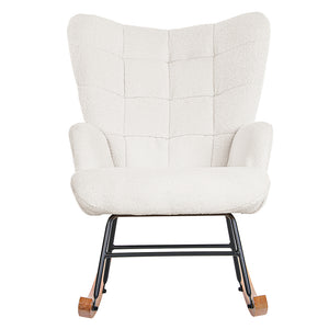 Levede Fleece Rocking Chair-1996005366420344833