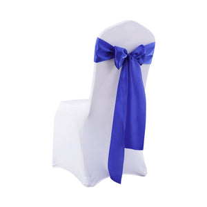 Multicoloured Chair Sashes Fabric Covers Navy-1975420513769623553
