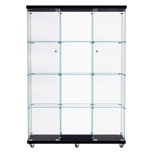 Stacked 169cm Tall Glass Display Cabinet 4 Tier-1996005385412153345