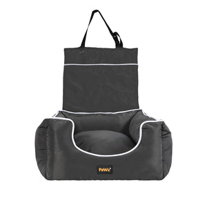 PaWz Dog Car Booster Seat Belt Pet Backrest Grey-1973193677996167169