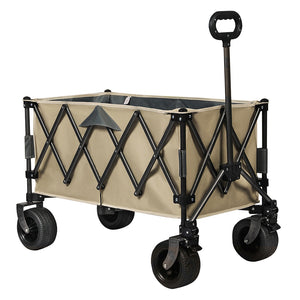 Lambu Folding Wagon Cart Khaki-1996005422775013377
