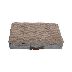 Dog Calming Bed Warm Soft Plush Comfy XL Khaki X-Large-1973193641803517953