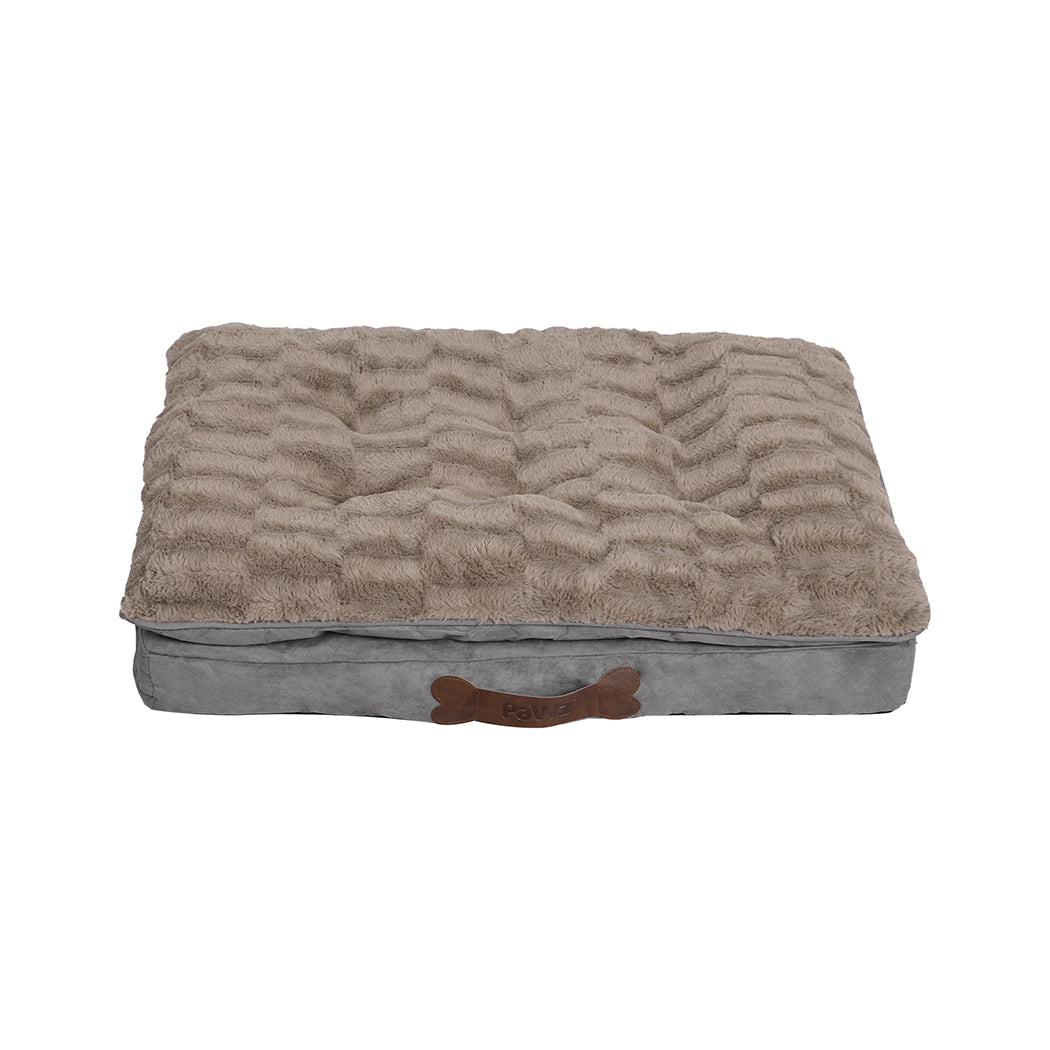 dog-calming-bed-warm-soft-plush-comfy-xl-khaki-x-large-1973193641803517953