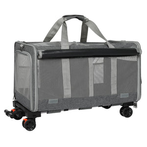 Pawz Pet Carrier 4 Wheel Portable Rolling Foldable-1996005445629775873