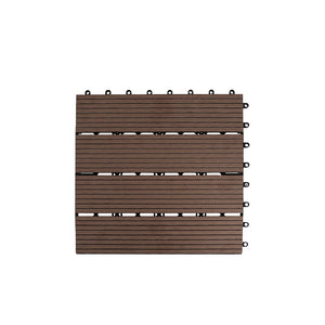Marlow x10 Floor Tiles Plastic Decking Coffee-1975420405674020865