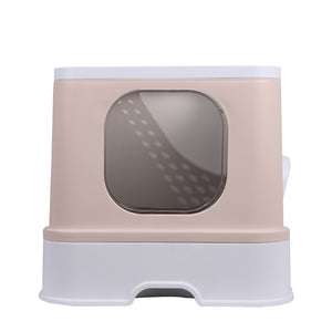 PaWz Cat Litter Box Fully Enclosed Kitty Coffee-1975420444379058177