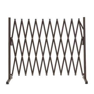 Garden Security Fence Gate Gate Metal Brown-1973194021266395137